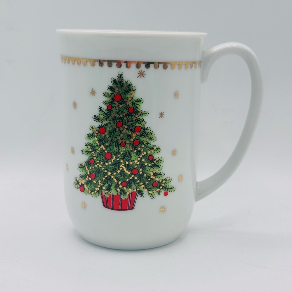 Vintage George Good Porcelain Christmas Tree Coffee/Tea/Cocoa Cup, Collectible